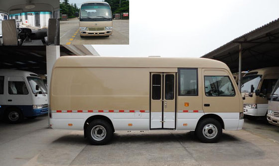 中国 5つのギヤ コースターの小型バス ヴァンのアルミニウム輸送15の乗客の小型バス サプライヤー
