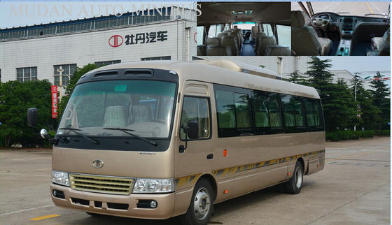 中国 7.5メートルのコースターのディーゼル小型バス、学校都市バス2982cc変位 サプライヤー