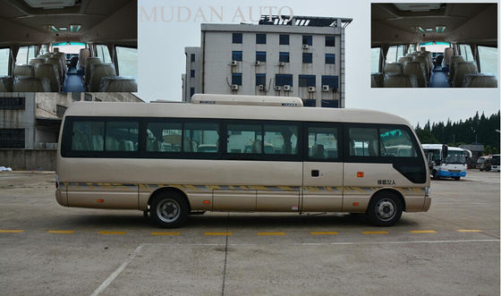 中国 サンルーフMd6758の星のミニバス、横窓を滑らせる25人の乗客の小型バス サプライヤー