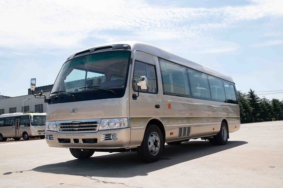 中国 贅沢な旅行30 Seaterのミニバスのレバーのフィートのペダル観光のCummins Engine サプライヤー