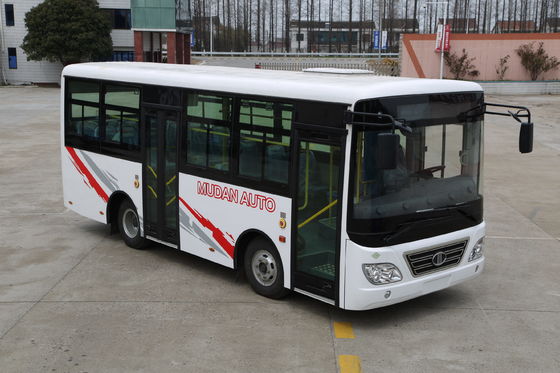 中国 Gは内部都市バスに7.7メートルの低い床のミニバスをディーゼル機関YC4D140-45タイプします サプライヤー