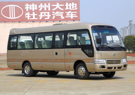 中国 100km/hはドライブ手、田園コースターのタイプ ディーゼル小型バスを残っていた都市コースターの小型バスに貯蔵しました サプライヤー