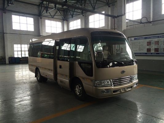 中国 横窓の滑走を用いるサンルーフ145HP力の星のミニバス30の乗客の小型バス サプライヤー