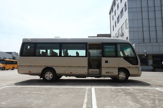 中国 環境の低い燃料のコースターのミニバスの消費の高い屋根の長いホイールベース サプライヤー