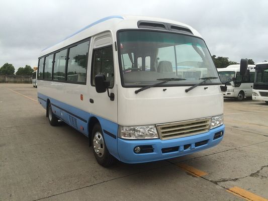 中国 流線形の設計古典的なコースターのミニバスのペルー様式LHD小型30 Seaterバス三菱 サプライヤー