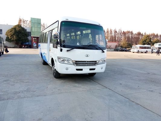 中国 白くおよび青の左/右ドライブ観光の星バスはツーリストの乗客を運びます サプライヤー